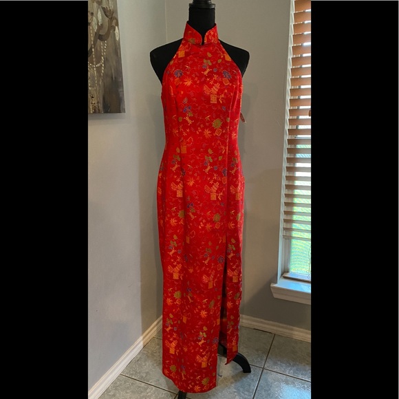 Roberta Bridal Dresses & Skirts - NWT Asian Inspired Mandarin Collar Elegant Maxi